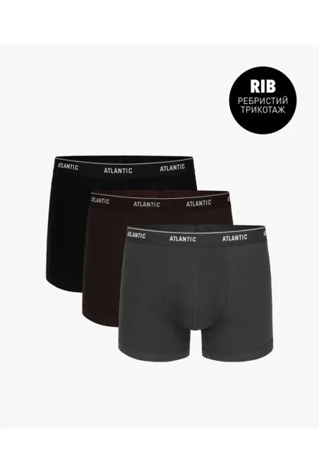 Чоловічі боксери Atlantic 3MH-179 XXL, Чорний Київ - фото 1