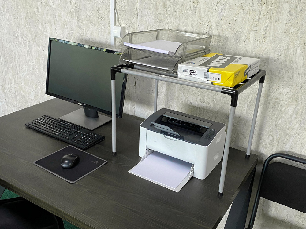 Полочка-підставка над принтером, мікрохвильовою піччю - Comfort, пластикова. Настільний органайзер д Бориспіль - фото 10