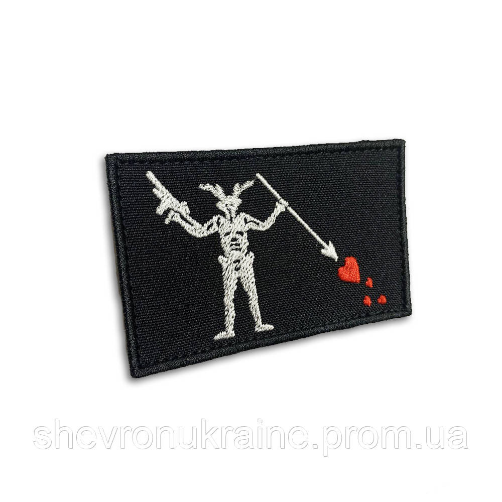 Шеврон FOG Чорна Борода (Форма прямокутна. Фон чорний) Розмір 8x5см Київ - фото 4