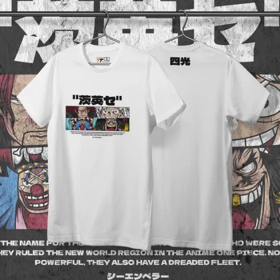 Футболка для подростка мальчика с принтом Ван Пис Yonko Размер 160 Anime10279 Днепр