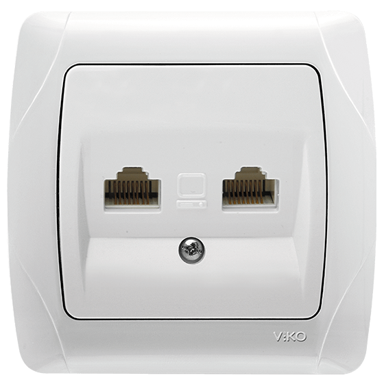 CARMEN Розетка комп`ютерна біла Viko Харків - фото 1