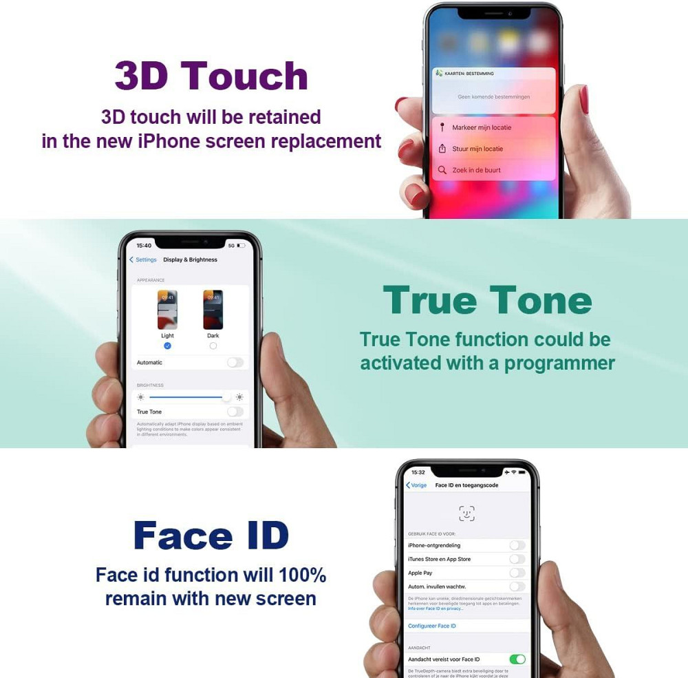 Дисплей та сенсорний екран iPhone X/XS/Xs Max 5.8" Луцьк - фото 2