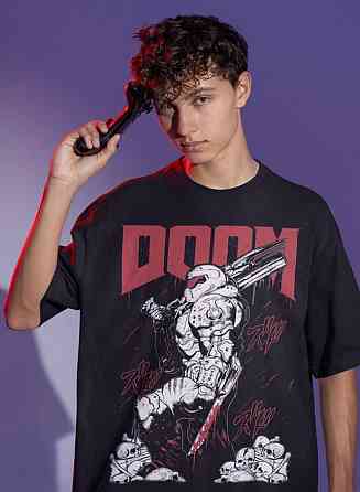 Футболка з аніме принтом Ог Д М Слайер оверсайз (S/M/L) Чорний AnimeJ0859 Дніпро