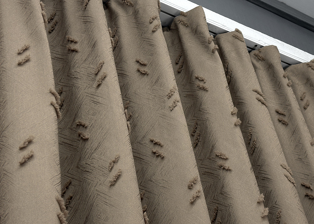 Шторная ткань Лен Букле цвет капучино 1886ш Киев - изображение 5