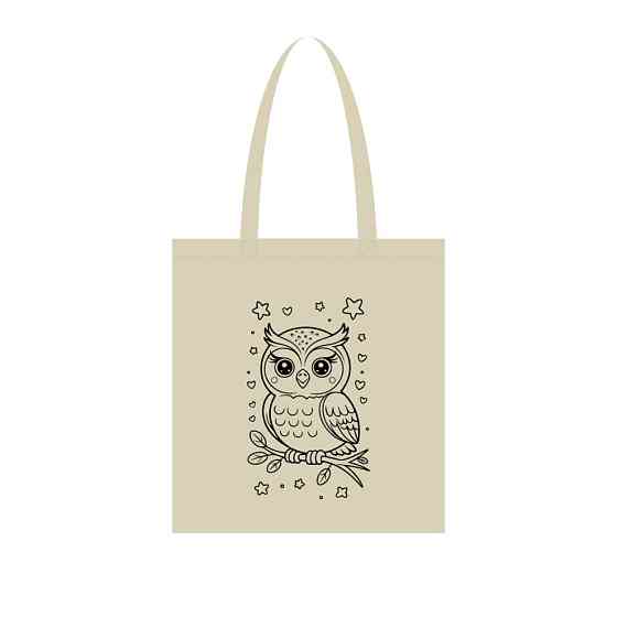 Екосумка для покупок "Сова" Сумка-шоппер 190CCT-3, 38 x 42 см (190г/м2) Вінниця