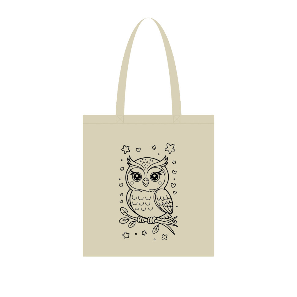 Екосумка для покупок "Сова" Сумка-шоппер 190CCT-3, 38 x 42 см (190г/м2) Вінниця - фото 1