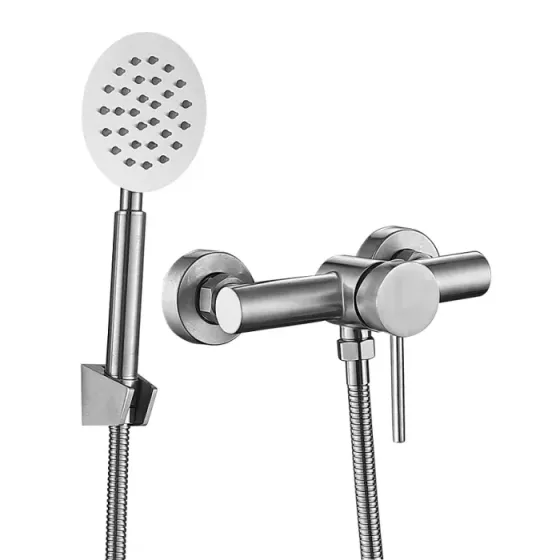 Смеситель для душа с душевым гарнитуром WEZER EKO5-01 сатин Киев