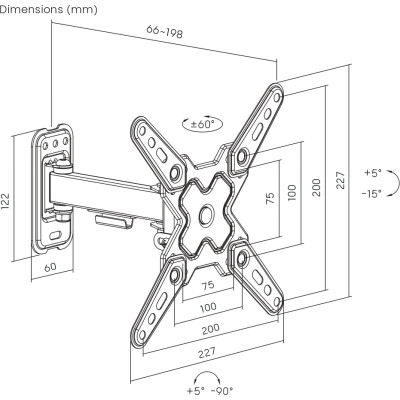 Кронштейн Brateck LDA40-221 Винница - изображение 2