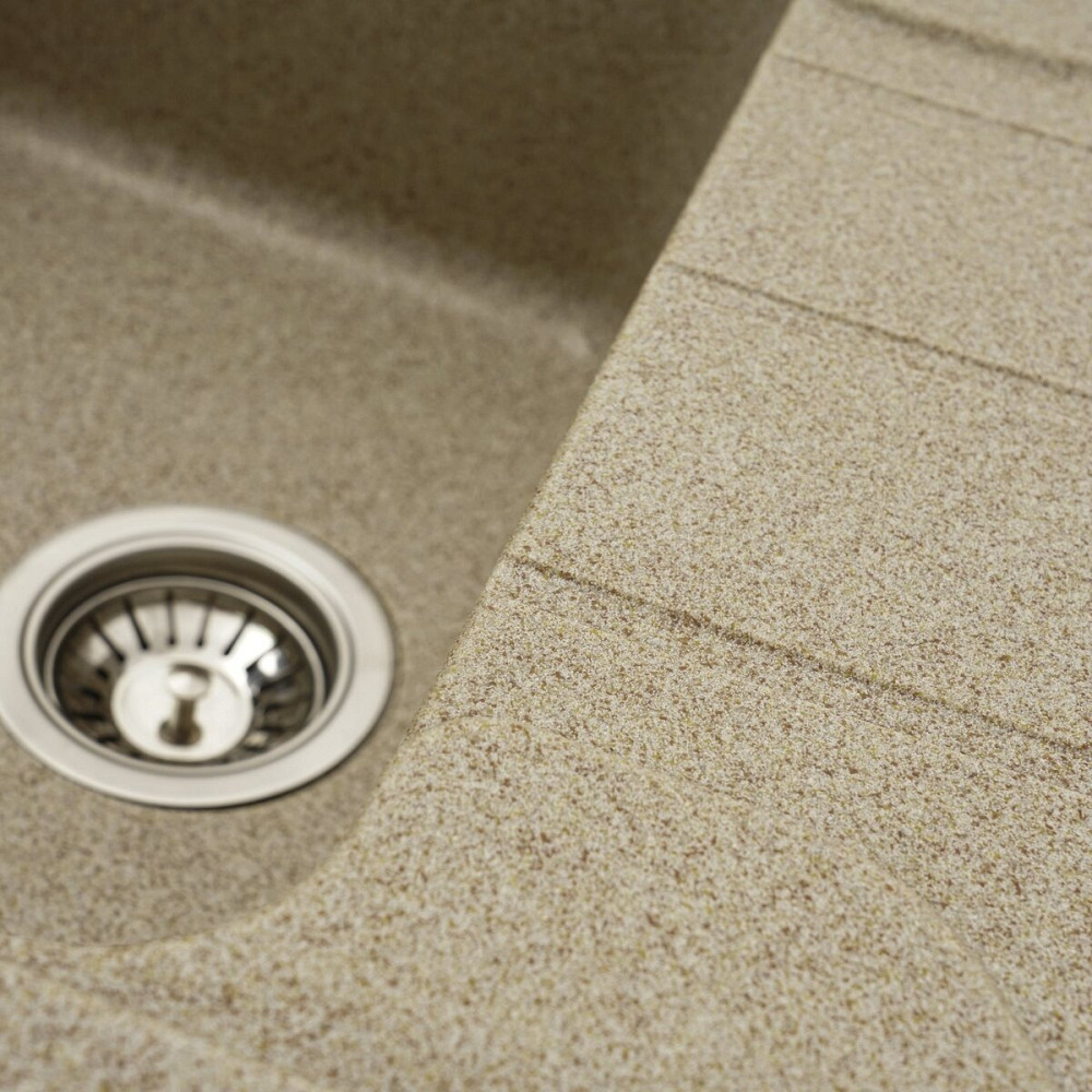 Гранітна мийка для кухні VALESO VERONA 7850 матова Карамель Коломыя - изображение 5