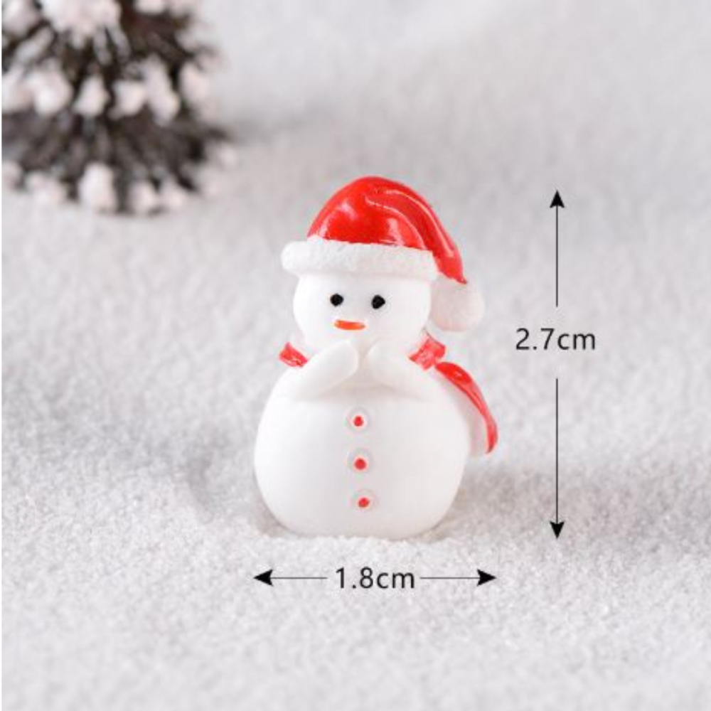 Новогодняя фигурка Снеговик 2.7 х 1.8 см для мини-сада и поделок Одесса - изображение 2