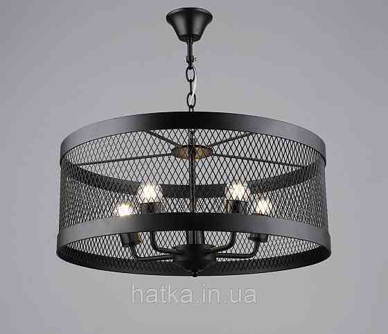 Люстра підвісна в стилі лофт металева Sirius B S2459/5 BK чорна Київ