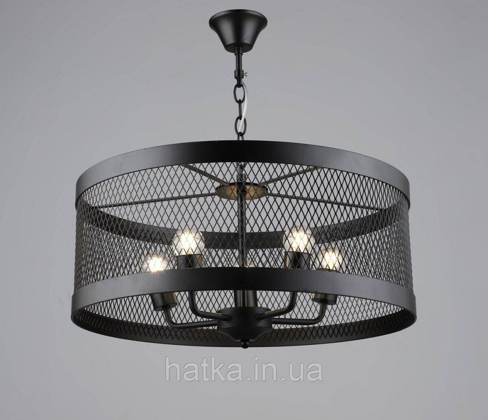 Люстра підвісна в стилі лофт металева Sirius B S2459/5 BK чорна Київ - фото 1