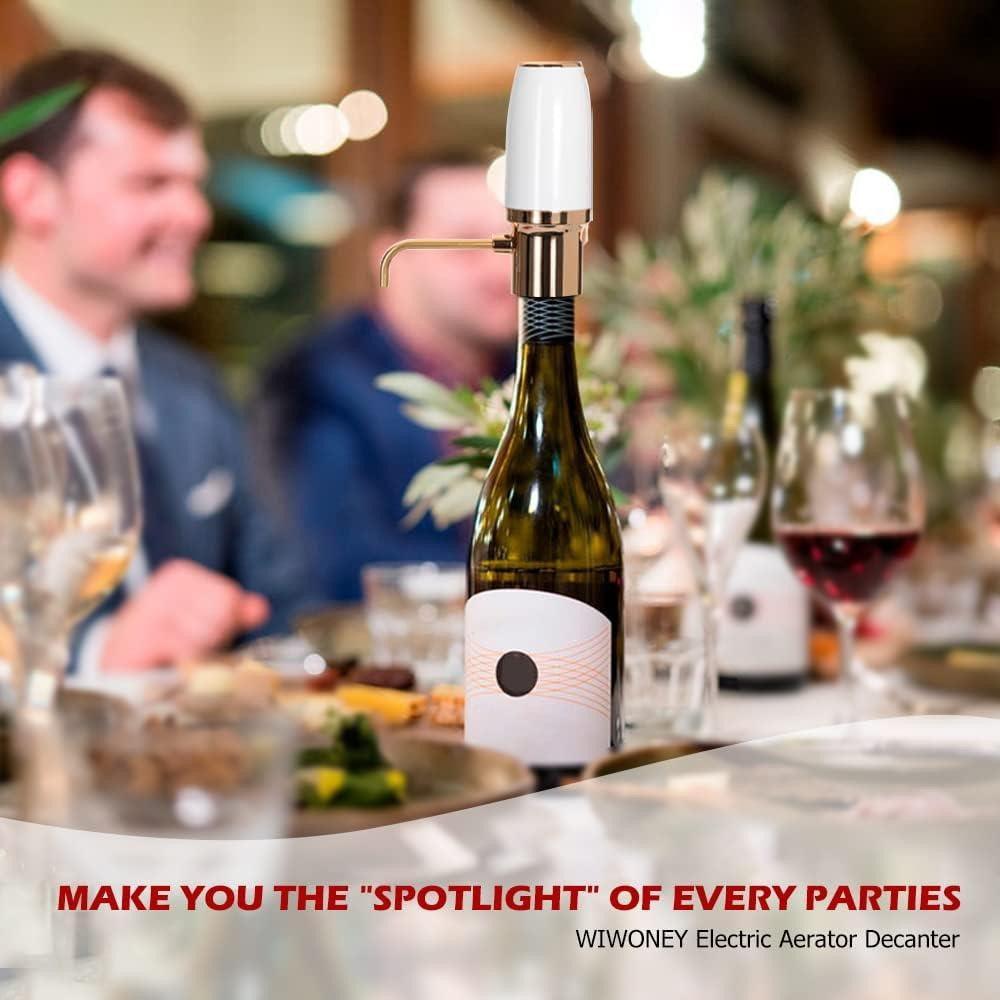 Електричний винний аератор WIWONEY, розумний автоматичний декантер для вина, акумуляторний дозатор від USB Київ - фото 6