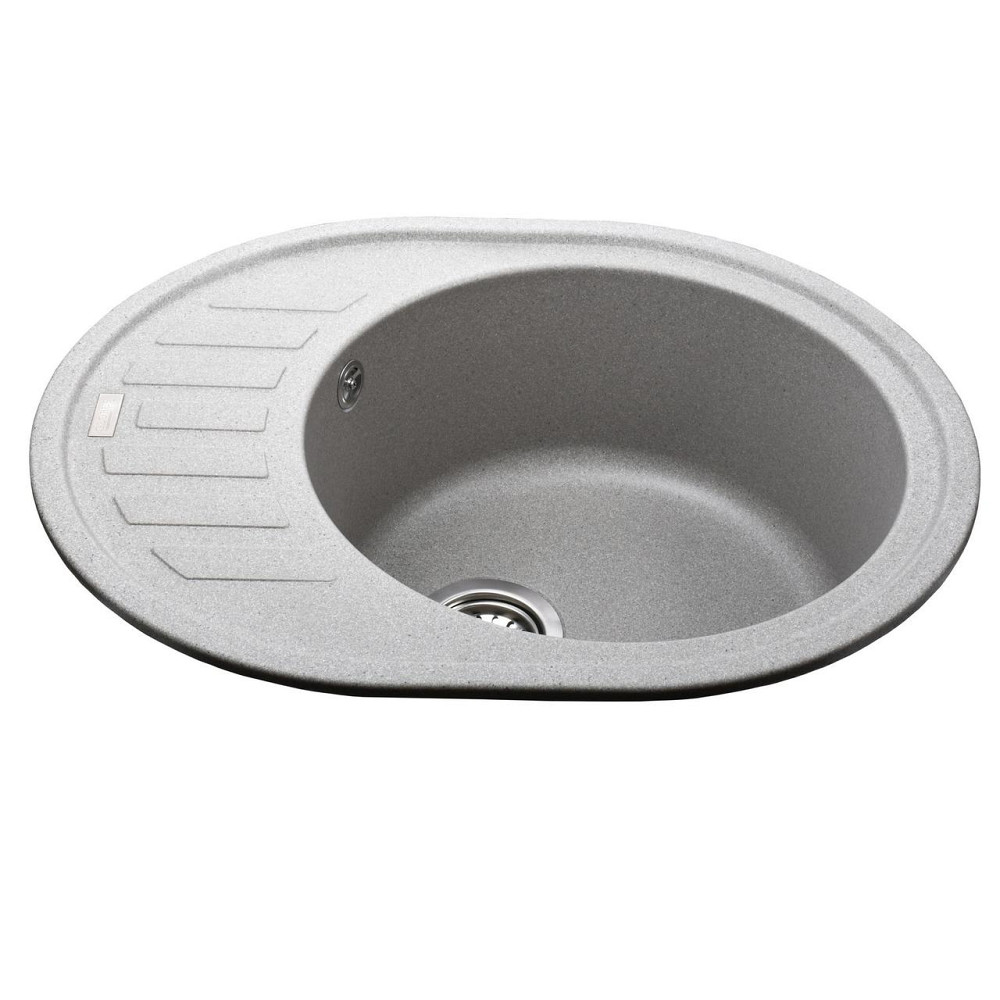 Гранітна мийка Globus Lux ARNO сiрий камiнь 620x500мм-А0005 (000007598) Київ - фото 2