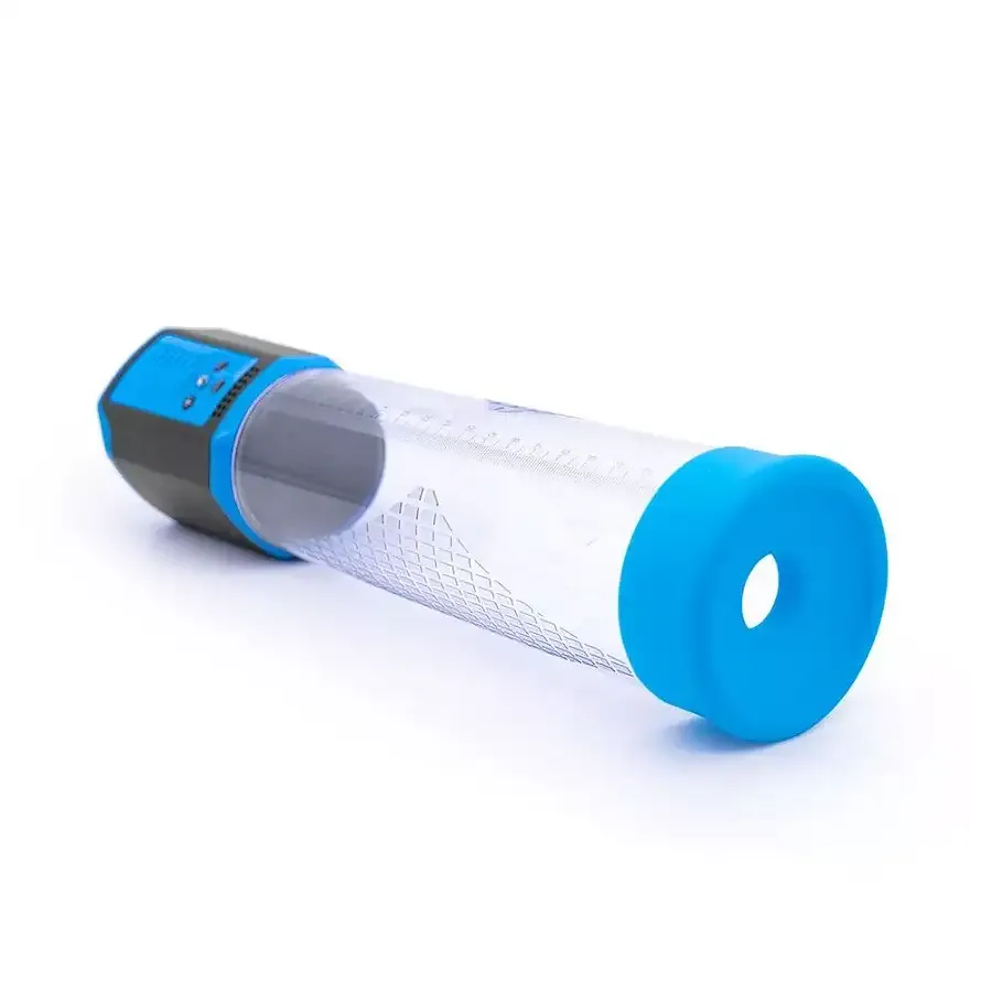 Автоматична вакуумна помпа Men Powerup Passion Enlargement system Blue, перезаряджувана, 5 режимів Львів - фото 2