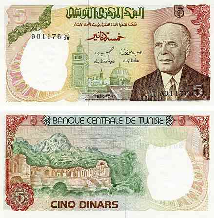 Тунис / Tunisie 5 Dinars 1980 Pick 75 UNC Полтава