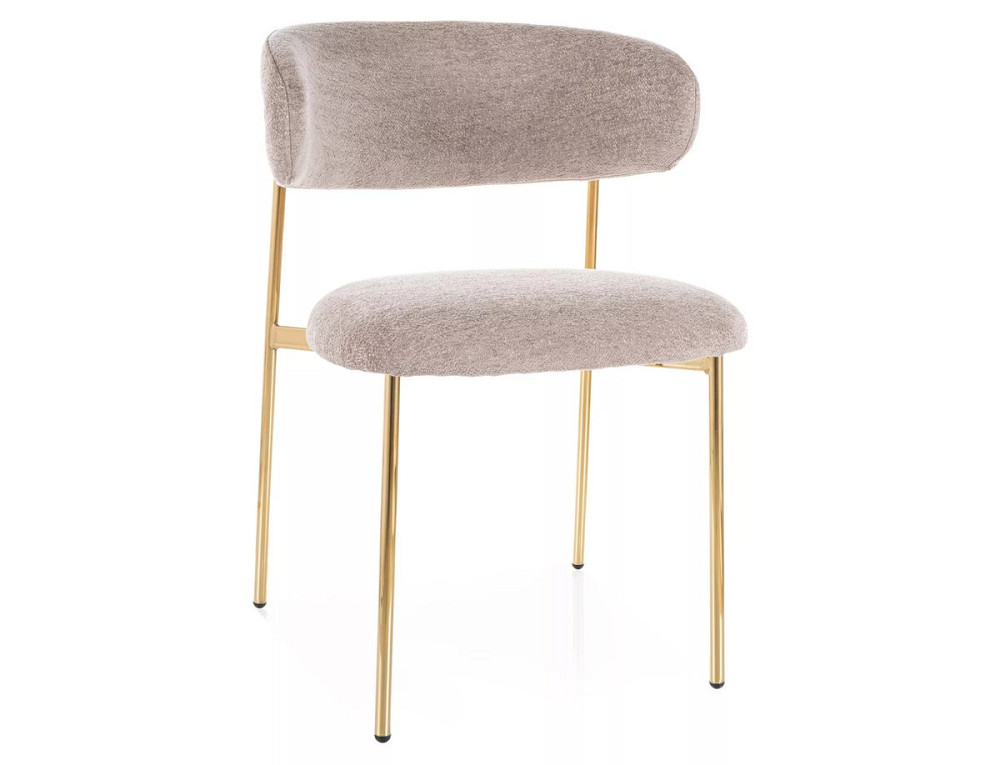 Стілець ELTON RAVEN золотий каркас/темний беж 30 Дніпро - фото 1