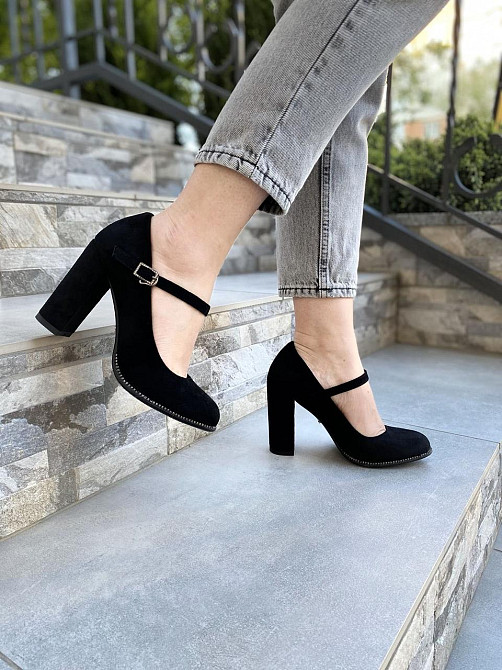 Туфлі жіночі STILLETA чорні еко-замша каблук 9см 36р (A087B-M1373-1) Коломыя - изображение 2