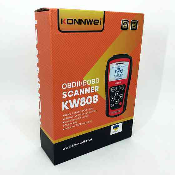 Тестер для діагностики автомобілів Konnwei KW808 OBD II/EOBD, Тестер діагностика, EW-765 Автомобільний сканер Київ