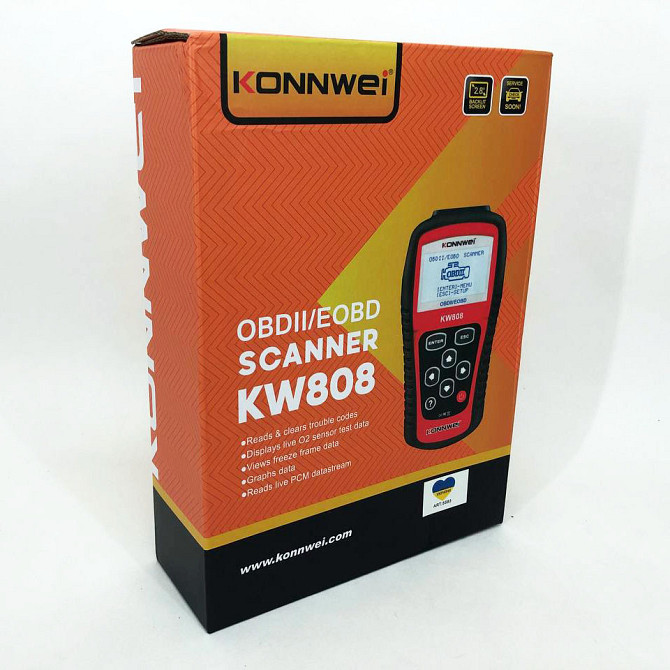 Тестер для діагностики автомобілів Konnwei KW808 OBD II/EOBD, Тестер діагностика, EW-765 Автомобільний сканер Київ - фото 4