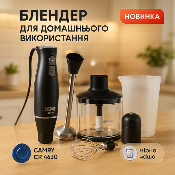 Блендер багатофункціональний, Ергономічний блендер для кухні, Блендери з насадками HA-67 Львів