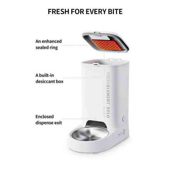 Смарт-годівниця Petkit Fresh Element Solo White (P570) ( ABS (без BPA), нержавіюча сталь ) Харьков
