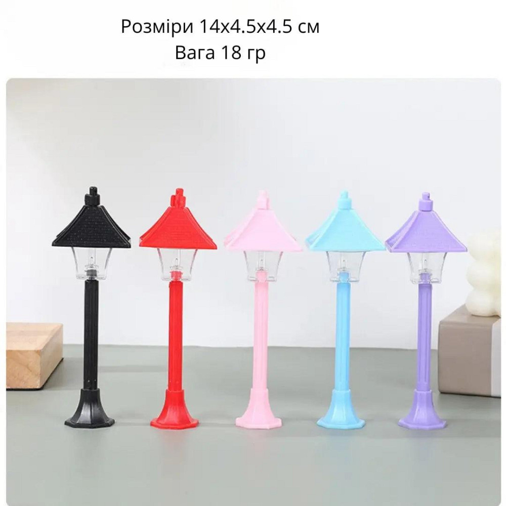 Фонарь с LED подсветкой для флорариума, мини-сада,хенд-мейда, микроландшафта, моделирования Прямий блакитний Одесса - изображение 2