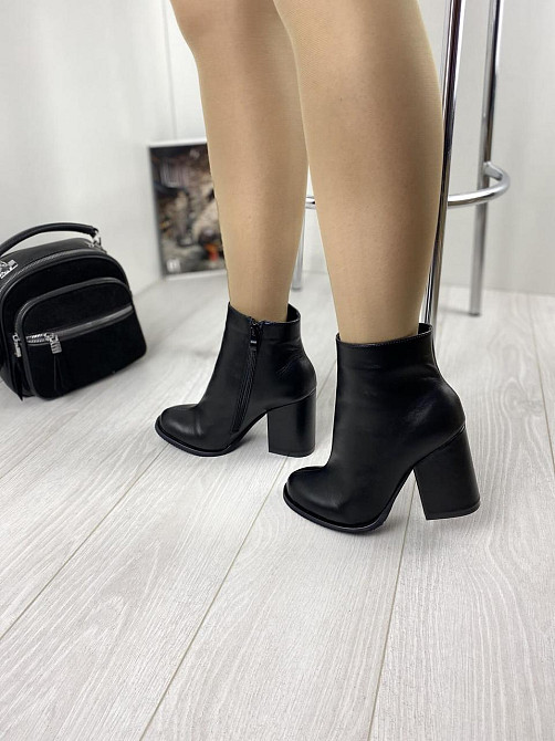 SANTINI Шкіряні черевики жіночі на підборах з натуральної шкіри демісезонні весна-осінь 953652- Коломия - фото 8