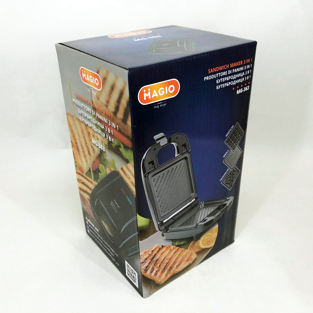 Решітка для смаження овочів, Електричний гриль для вафель, Бутербродниця професійна FP-90 Львів - фото 6