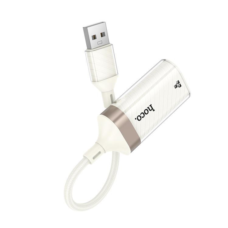 Кабель-переходник HOCO UA41 Crystal USB ethernet adapter(100 mbps) apricot Киев - изображение 6