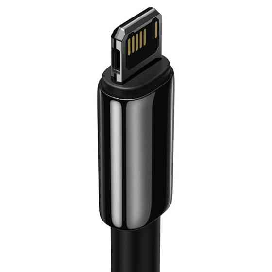 Кабель Baseus Tungsten Gold Fast Charging Data Cable USB to iP 2.4A 2m Black CALWJ-A01 Одеса