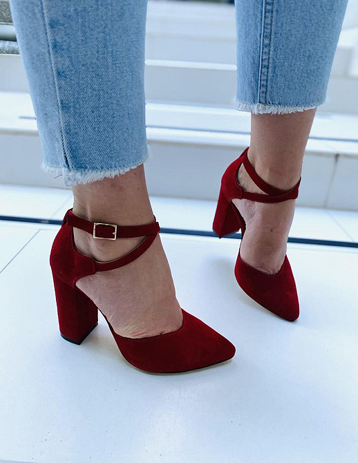 SANTINI Босоніжки жіночі SANTINI 953589-27 червоні (літо, замша натуральна) (3843) Коломыя - изображение 9