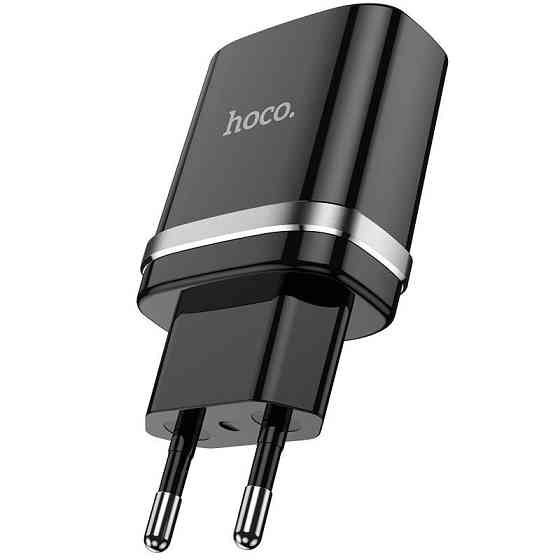 СЗУ HOCO N1 1USB/2.4A + USB - Lightning 12pc, сетевое зарядное устройство, Черный Каменец-Подольский