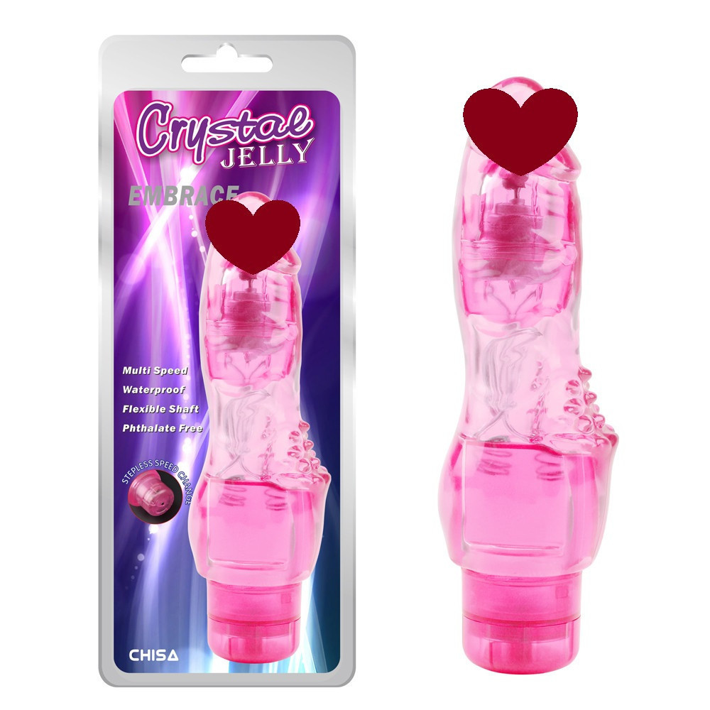 Вибратор Chisa Crystal Jelly Embrace с рельефом в области клитора для дополнительной стимуляции Sex Aura Киев - изображение 1