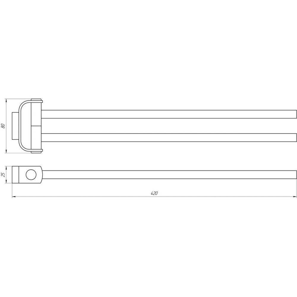 Тримач для рушників TOPAZ TКВ 8331 (000021348) Київ - фото 3