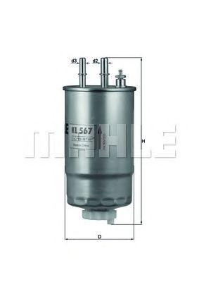 KNECHT (MAHLE) KL 567 — Топливный фильтр | Эффективная очистка топлива и защита топливной системы ALFA ROMEO, CITROËN, FIAT, FORD, Ковель - изображение 1