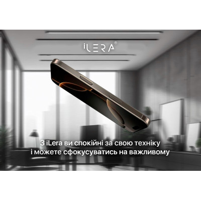 Стекло защитное iLera Sapphire Ultra + Glass iPhone 16 Pro Max (ILSPDL16PRMAX) Винница - изображение 4