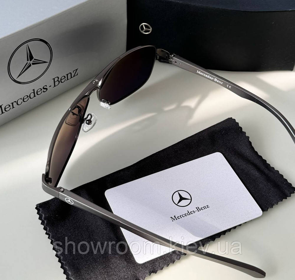 Чоловічі сонцезахисні окуляри Mercedes (816) grey Київ - фото 3