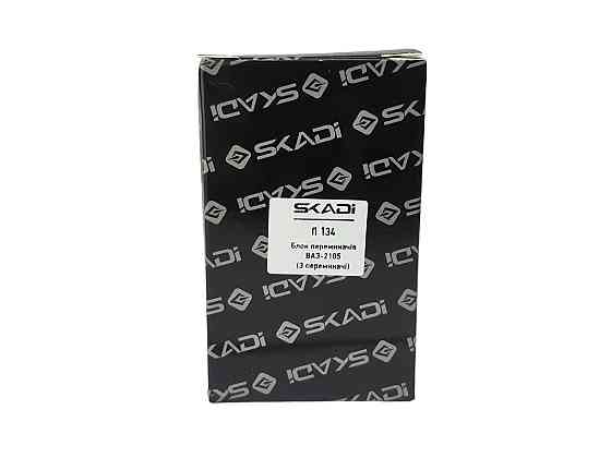 Блок 2101, 2102, 2103, 2106 тройной (света, панели приборов, стеклоочистителя) (пианино) 12В (П 134) кнопок Мукачево