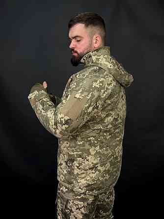 Тактична зимова водонепроникна куртка CallDragon 3.0 піксель  напідкладці Omni-Heat з капюшоном WAR Львів