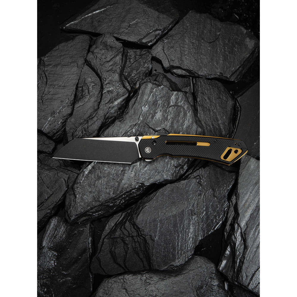 Ніж складаний тактичний Civivi Buster FG, (10.7 см) Nitro-V / G10 чорно-золотий Киев - изображение 16