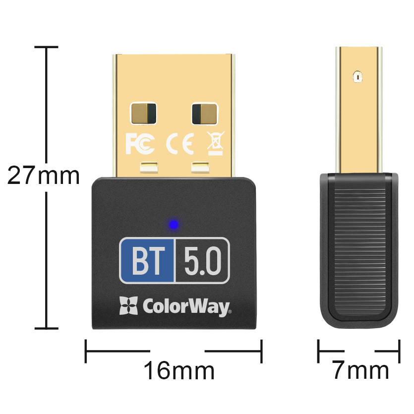 Адаптер Bluetooth v5.0 USB, чорний Colorway Винница - изображение 6