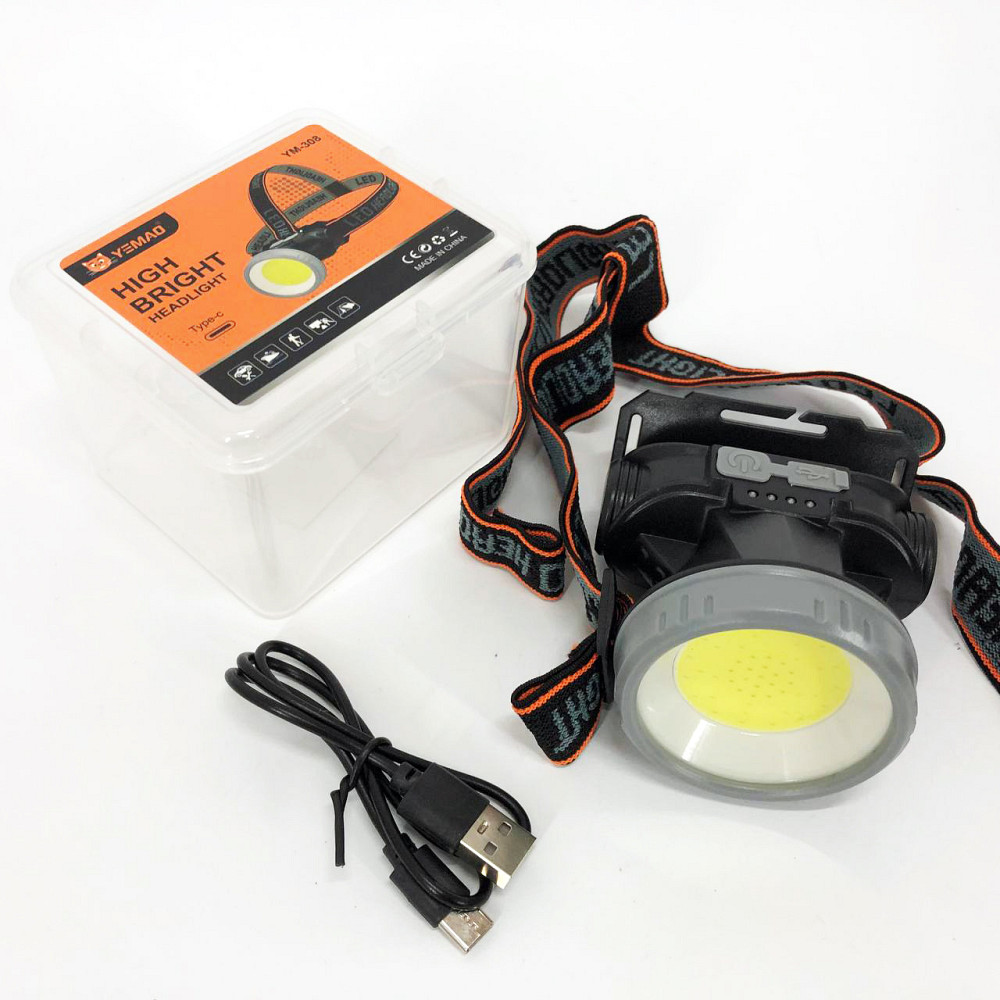 Налобный фонарь для автомеханика YM-308/208-COB(white+red), Фонарик налобный мощный UT-35 Львов - изображение 3