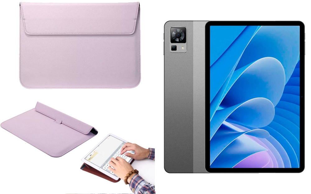Чохол-конверт VitoCase для DOOGEE T30, T30 Pro, з функцією підставки для планшета Фіолетовий Київ - фото 1