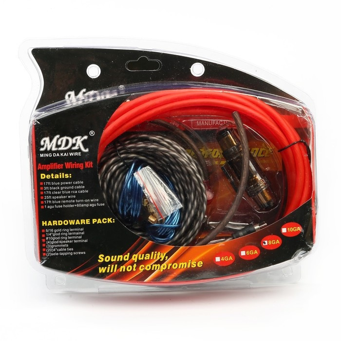 Набор проводов для установки саббуфера KIT MD 8GA / 5601 Днепр - изображение 1