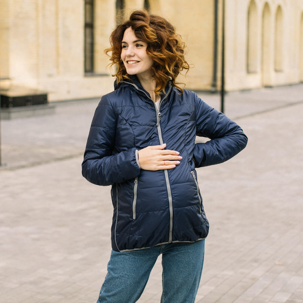 Демисезонная слингокуртка 3 в 1-синяя Киев - изображение 2