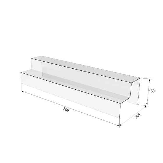 Гірка підставка EKOSTAR 800х200х160 двоярусне Київ