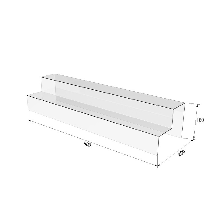 Горка подставка EKOSTAR 800х200х160 двухярусная Киев - изображение 3