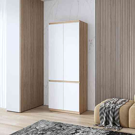 Шафа для одягу VAYS, з полицями, в спальню, сучасна, з фасадами без ручок R-24 Львів