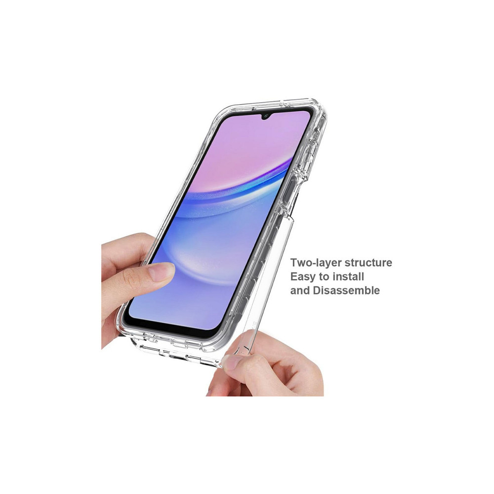 Чохол накладка бампер для Samsung Galaxy A26 5G RonRun прозорий TPU PET 360° захист протиударний з вбудованим захисним склом Київ - фото 2